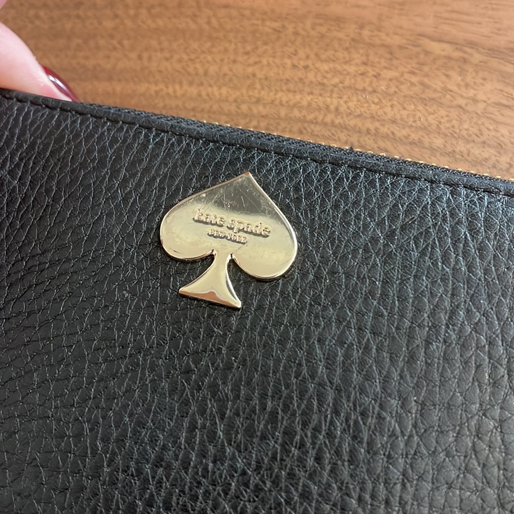 Kate spade black leather cobble hill Lacey zip around wallet - Picture 9 of 9